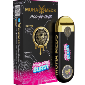 Muha Meds - Bubblegum Burst | 2G Disposable Cart - Sativa