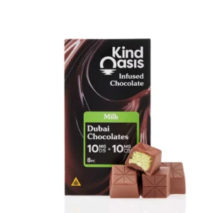THCp 10mg + CBD 10mg Dubai Milk Chocolates 8ct