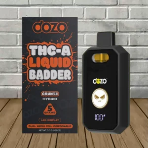 THCa Liquid Badder 5g Disposable - Gruntz Hybrid