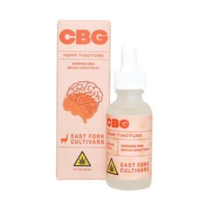CBG hemp tincture bottle with packaging from Cannablisshop Europe.