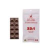 CBD dark chocolate bar with packaging from East Fork Cultivars.