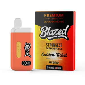 THCA + Delta 9P 5 Gram Disposable – Golden Ticket