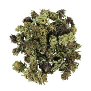 Close-up of Legendary OG Smalls indica cannabis buds for sale.