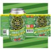 Cannabis soda can with lemon lime flavor and THC 10mg label.