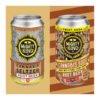 Cannabis-infused root beer seltzer and soda cans from Mighty Kind with THC content.