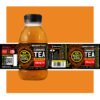 Cannabis tea bottle with THC and caffeine content, unsweetened, 120mg THC, 2 fl oz.