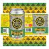 Cannabis seltzer can with pineapple flavor, THC 5mg, no sugar, vegan, gluten-free, unsweetened.