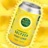 Cannabis-infused seltzer can with lemon flavor from Mighty Kind, perfect for CBD relaxation.